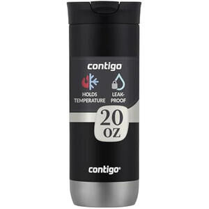 Contigo Huron Vacuum-Insulated Stainless Steel 16oz, Black Licorice Color New